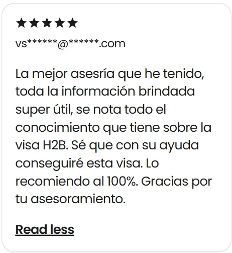 Reseña de 5 estrellas sobre la asesoría